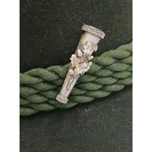 VTG Huckel Tyrolean Dk Green Wool Felt Hunting Mountain Hat Sz M /22" Braid Trim - Picture 4 of 12